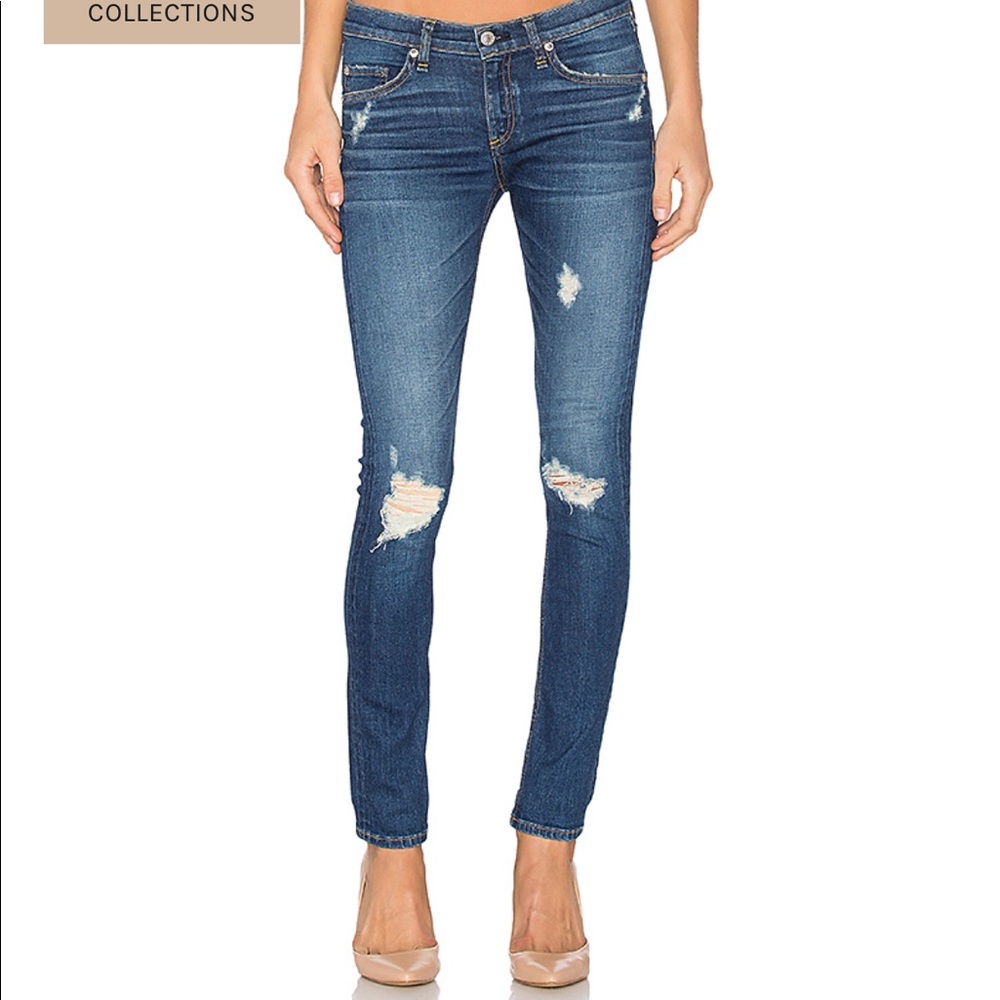 Rag & Bone Capri, distressed in Canyon